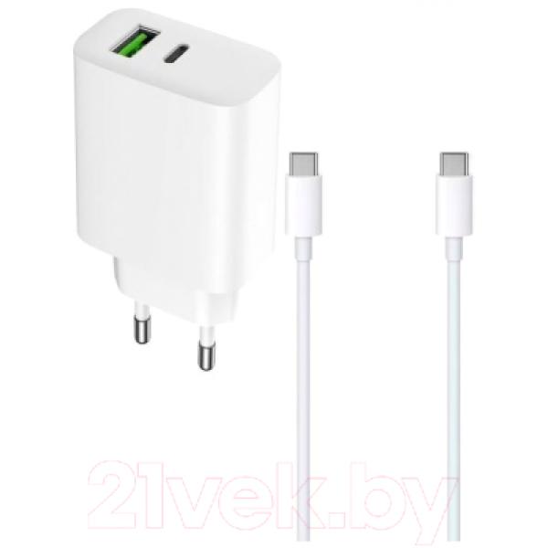Адаптер питания сетевой Digitalpart WC-2201 USB с кабелем USB-C - USB-C