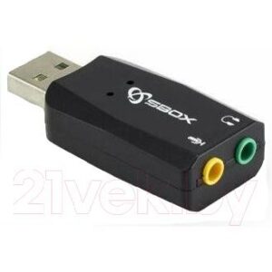 Адаптер SBOX Audio USB - 2x3.5 (USBC-11)