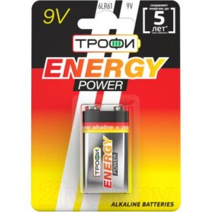 Батарейка Трофи 6LR61-1BL / C0034928