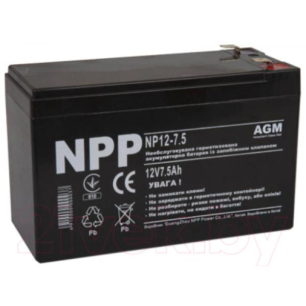 Батарея для ИБП NPP NP12 7.5Ah 12V