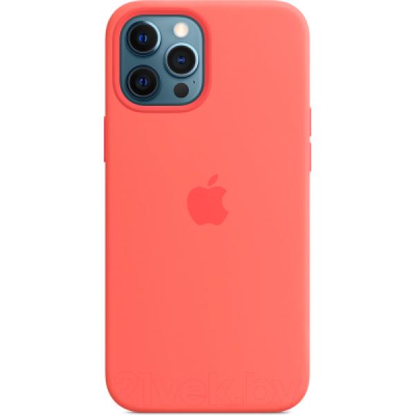 Чехол-накладка Apple Case With MagSafe для iPhone 12 Pro Max Pink Citrus / MHL93