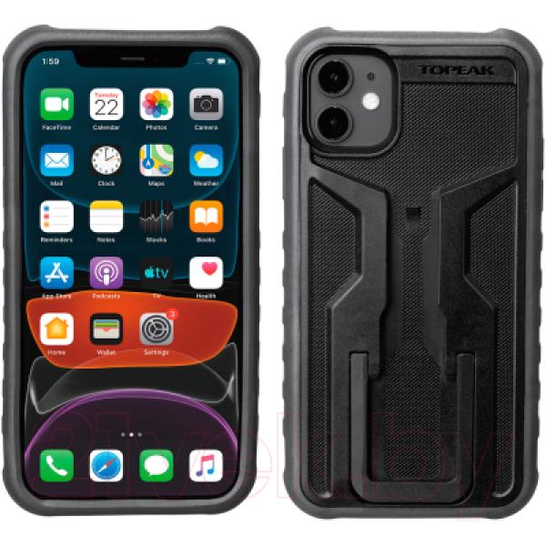 Чехол с креплением на велосипед Topeak Ridecase W/Ridecase Mount Works W/Iphone 11 / TT9862BG