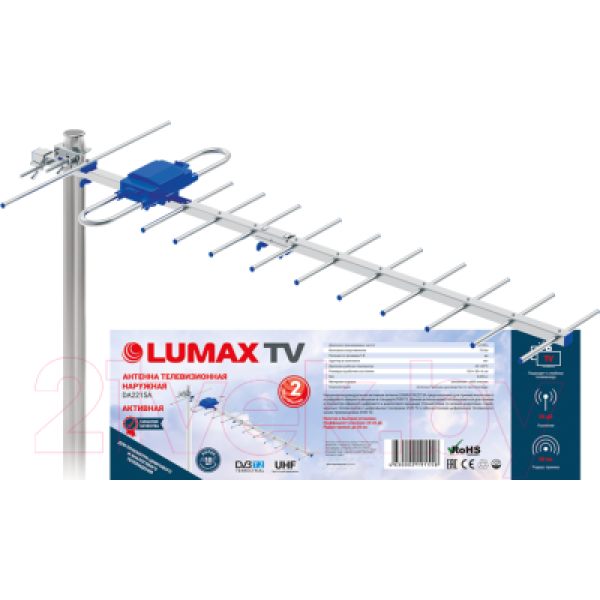 Цифровая антенна для тв Lumax DA2215A