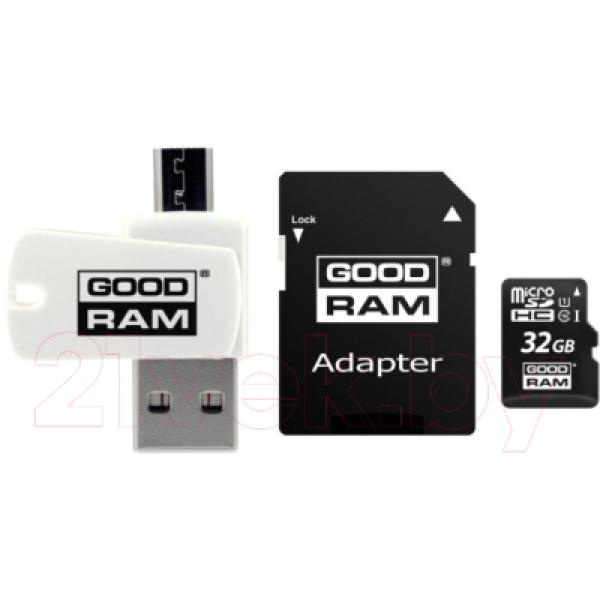 Карта памяти Goodram microSD UHS-I Class 10 32GB / M1A4-0320R12