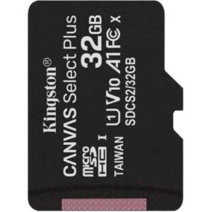 Карта памяти Kingston Canvas Select Plus 100R microSDHC (Class10) UHS-I U1 V10 A1 32GB