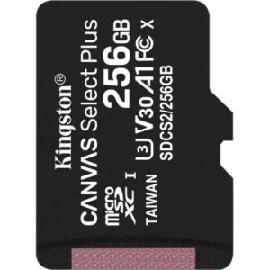 Карта памяти Kingston Canvas Select Plus 100R microSDHC Class10 UHS-I U3 V30 A1 256GB