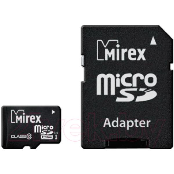 Карта памяти Mirex microSDHC 16GB Class 10 UHS-I (13613-ADSUHS16)