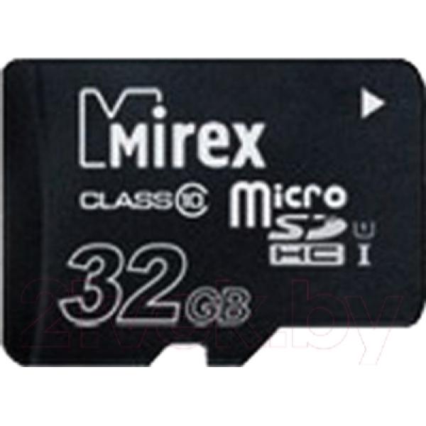 Карта памяти Mirex microSDHC 32GB class 10 (13612-MCSUHS32)