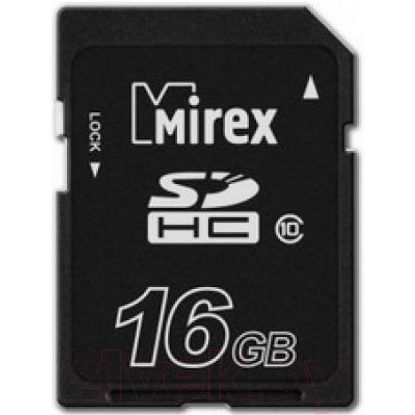 Карта памяти Mirex SDHC (Class 10) 16GB (13611-SD10CD16)