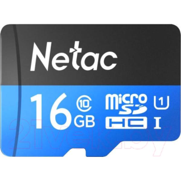 Карта памяти Netac MicroSD P500 Standard 16GB (NT02P500STN-016G-R)