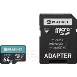 Карта памяти Platinet microSDXC 64GB (Class10) / PMMSDX64UI