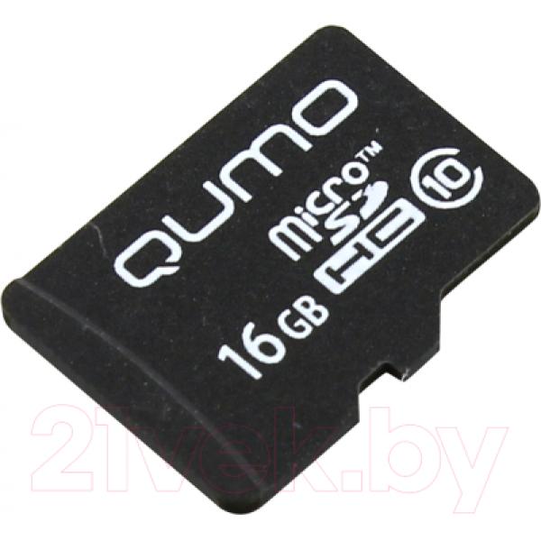 Карта памяти Qumo microSDHC (Class 10) 16GB (QM16GMICSDHC10NA)