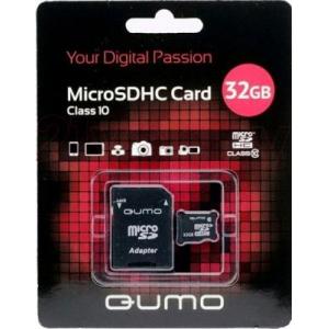 Карта памяти Qumo microSDHC (Class 10) 32GB (QM32GMICSDHC10)