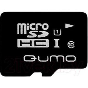 Карта памяти Qumo microSDHC (UHS-1) 16GB (QM16GMICSDHC10U1)