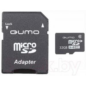 Карта памяти Qumo microSDHC (UHS-1) 32GB (QM32GMICSDHC10U1)