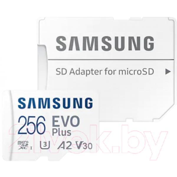 Карта памяти Samsung EVO Plus microSDXC 256GB + адаптер (MB-MC256KA/RU)