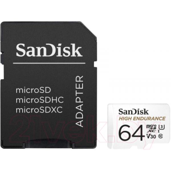 Карта памяти SanDisk 64GB (SDSQQNR-064G-GN6IA)