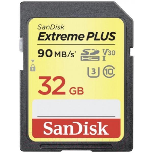 Карта памяти SanDisk Extreme Plus 32GB (SDSDXWF-032G-GNCIN)