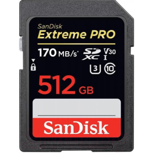 Карта памяти SanDisk Extreme Pro SDXC 512GB (SDSDXXY-512G-GN4IN)