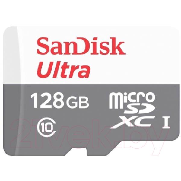 Карта памяти SanDisk MicroSDXC (Class10) UHSI U1 128GB (SDSQUNR-128G-GN6MN)