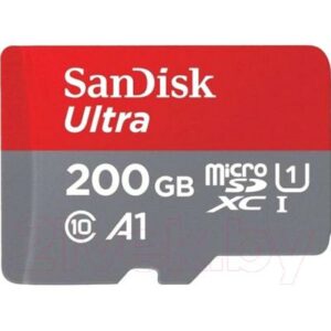 Карта памяти SanDisk Ultra MicroSDXC Class 10 200GB (SDSQUAR-200G-GN6MA)