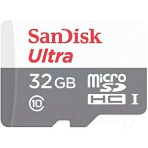 Карта памяти SanDisk Ultra MicroSDXC Class10 32GB (SDSQUNR-032G-GN3MN)