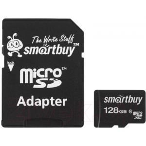 Карта памяти SmartBuy microSDXC Class 10 128GB (SB128GBSDCL10-01)