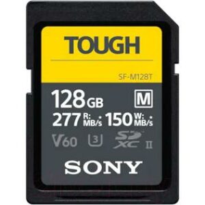 Карта памяти Sony Tough SDXC UHS-II (Class 10) 128GB (SF-M128T)