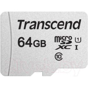 Карта памяти Transcend microSDXC 64GB UHS-I V30 (TS64GUSD300S)