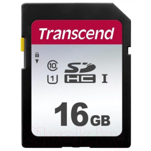 Карта памяти Transcend SDHC 300S 16GB (TS16GSDC300S)