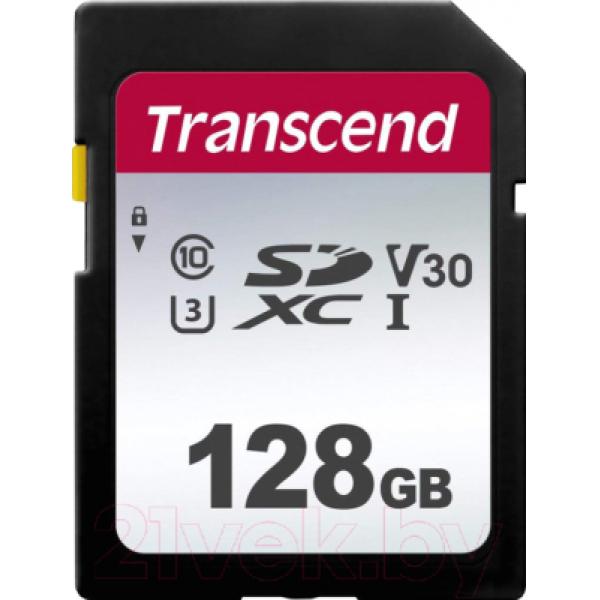 Карта памяти Transcend SDXC 300S 128GB (TS128GSDC300S)