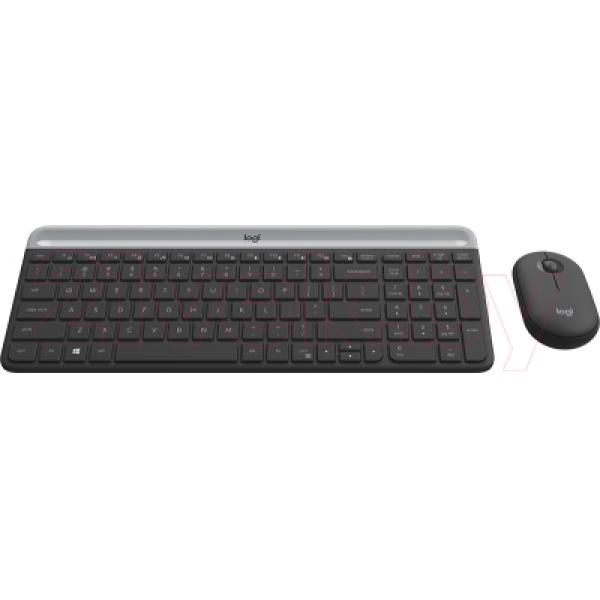 Клавиатура+мышь Logitech MK470 Slim Wireless Combo / 920-009206