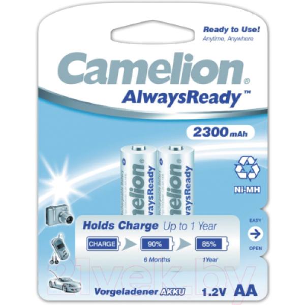Комплект аккумуляторов Camelion AA-2300-BP2 NH Always Ready