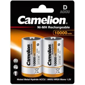 Комплект аккумуляторов Camelion D-10000mАh-BP2 NH