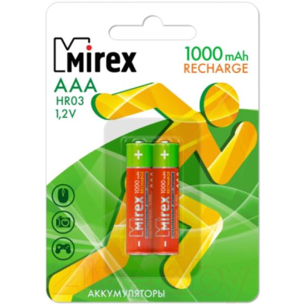 Комплект аккумуляторов Mirex HR03 / HR03-10-E2