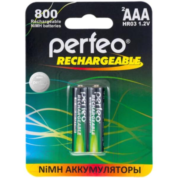 Комплект аккумуляторов Perfeo АAA800mAh/2BL