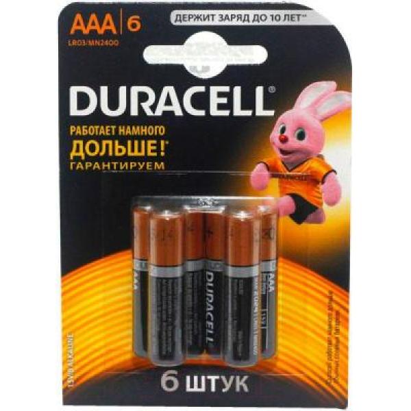 Комплект батареек Duracell Basic LR03