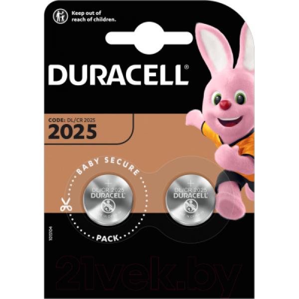 Комплект батареек Duracell Specialty Lithium DL/CR 2025