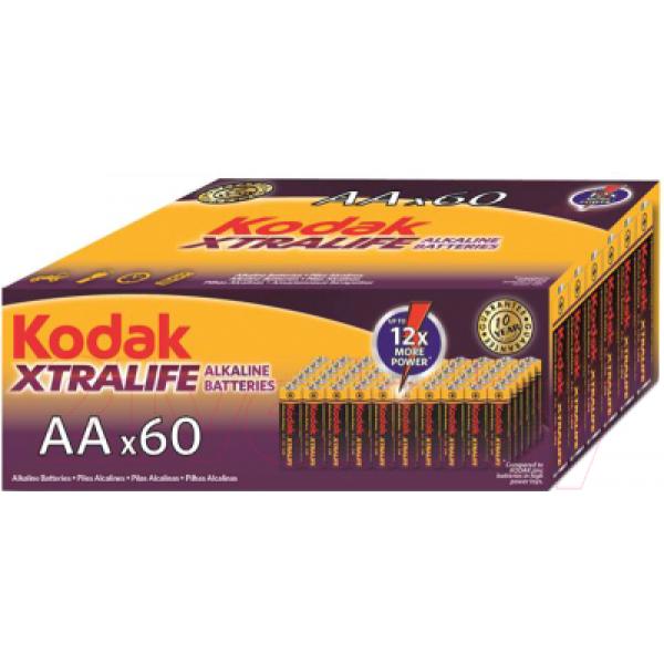 Комплект батареек Kodak LR6-60 (4S) Colour Box XTRALIFE (KAA-60/Б0029222)