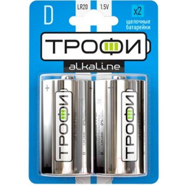 Комплект батареек Трофи LR20-2BL / C0034933