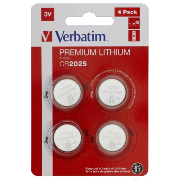 Комплект батареек Verbatim CR2025 / 49532