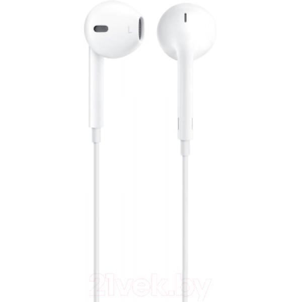 Наушники-гарнитура Apple EarPods with Remote and Mic (MNHF2)