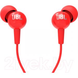 Наушники-гарнитура JBL C100SIU / JBLC100SIURED