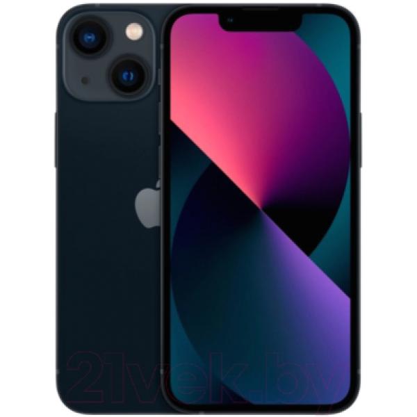 Смартфон Apple iPhone 13 Mini 128GB / MLLV3 (темная ночь)