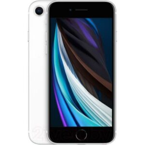 Смартфон Apple iPhone SE 64GB / MHGQ3 (белый) + Наушники AirPods 2 / MV7N2
