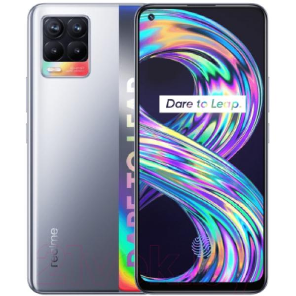 Смартфон Realme 8 6GB/128GB / RMX3085 (кибер серебристый)