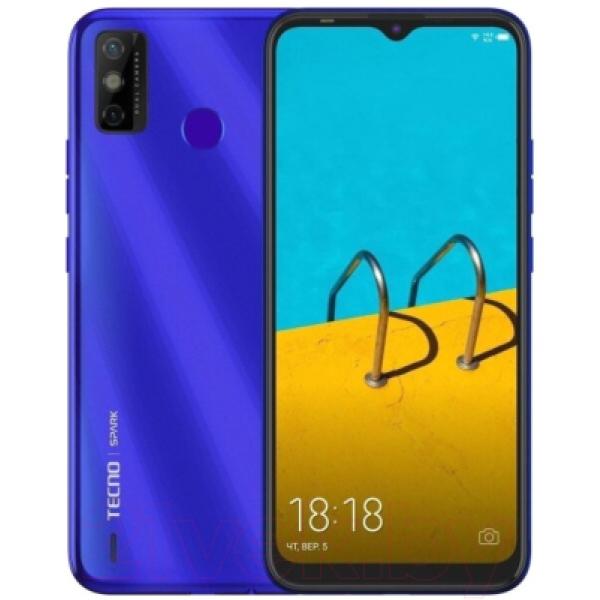 Смартфон Tecno Spark 6 Go 3GB/64GB / KE5j (водяной синий)