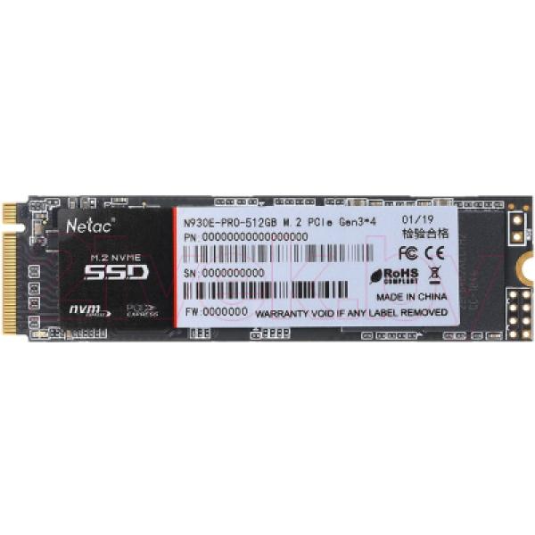 SSD диск Netac N930E Pro 512Gb (NT01N930E-512G-E4X)