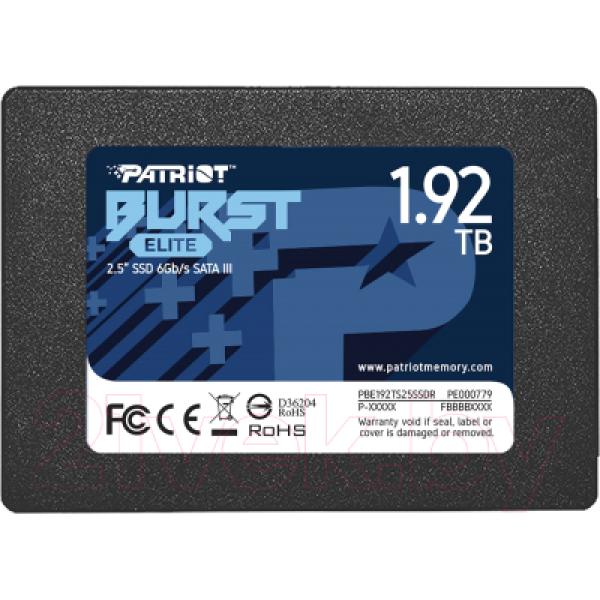 SSD диск Patriot Burst Elite 1.92TB (PBE192TS25SSDR)