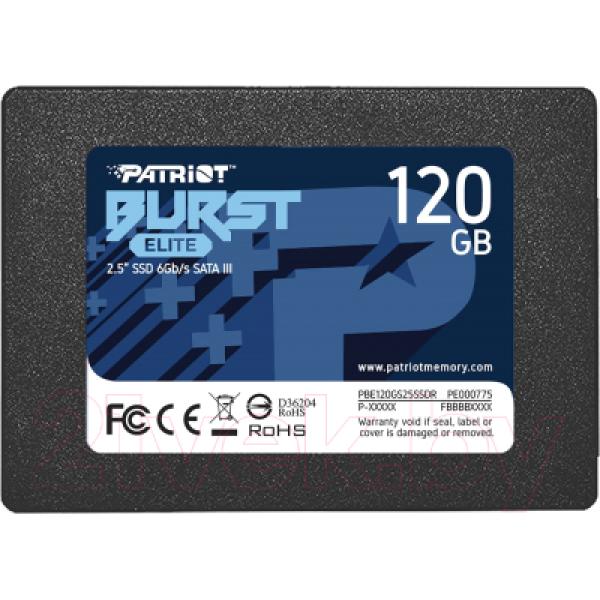 SSD диск Patriot Burst Elite 120GB (PBE120GS25SSDR)